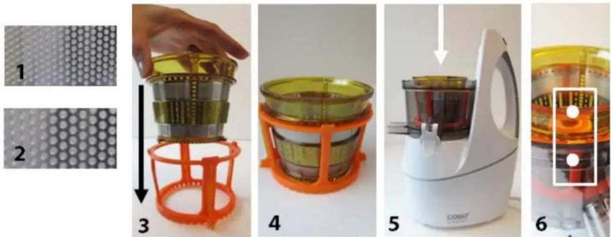 CASO Slow Juicer SJW 450 - a. Inserto de zumo/ de batido de fruta - 1