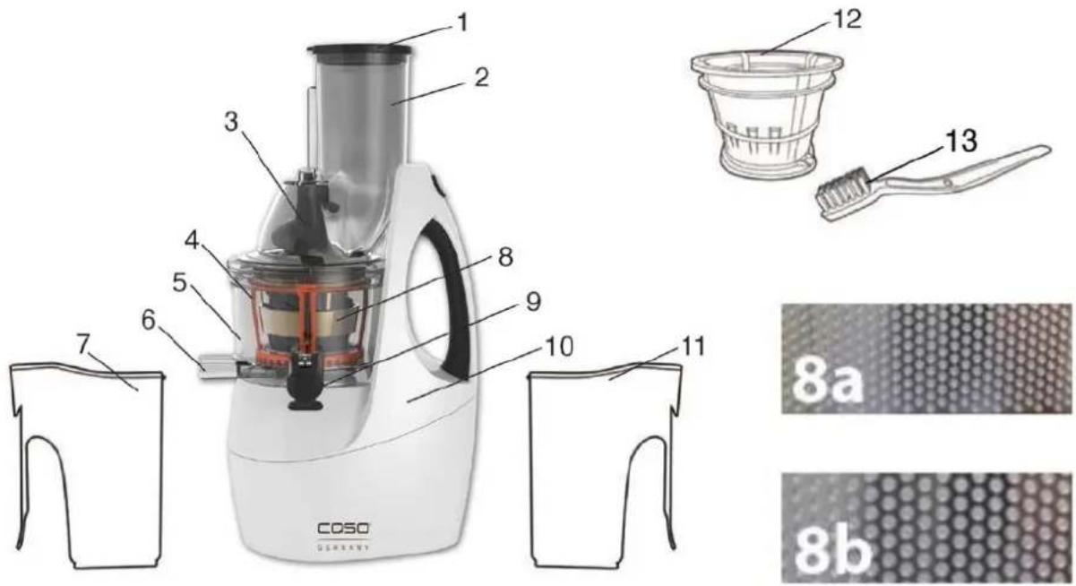 CASO Slow Juicer SJW 450 - Overview - 1