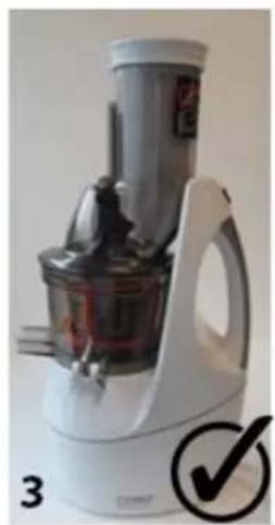 CASO Slow Juicer SJW 450 - Einfüllschacht, Deckel und Stopfer - 3