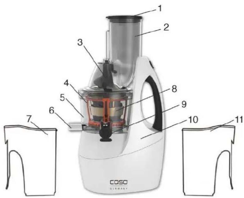 CASO Slow Juicer SJW 450 - Vued'ensemble - 1
