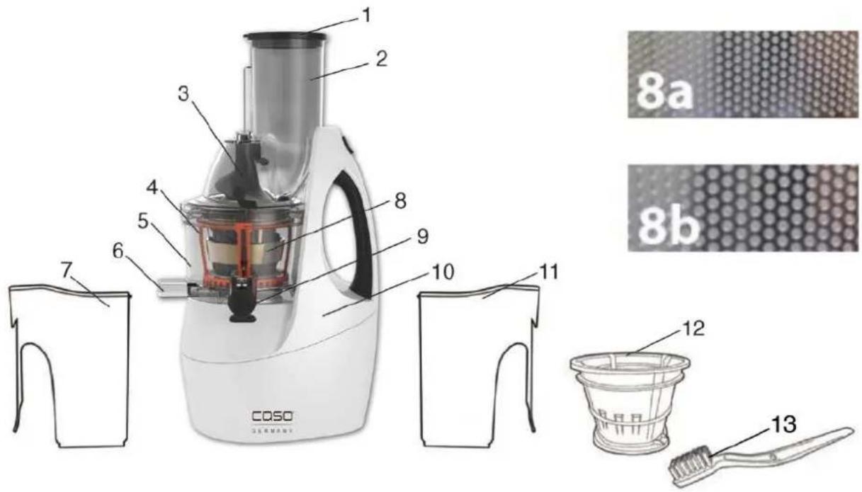 CASO Slow Juicer SJW 450 - Übersicht - 1