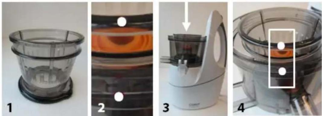 CASO Slow Juicer SJW 450 - b. Inserto para sorbete - 1