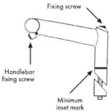 BH FITNESS London Pro - • Setting of handlebar stem - 1