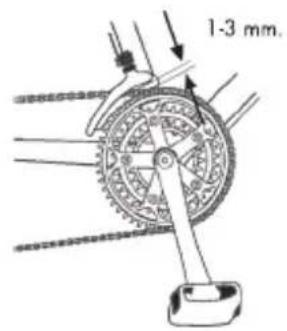 BH FITNESS Fixie - • Einstellen des vorderen schaltwerkes - 1