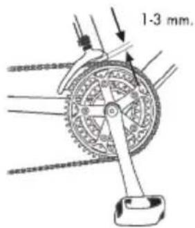 BH FITNESS Fixie - • Réglage du dérailleur avant - 1