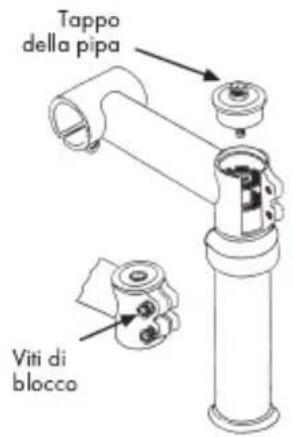 BH FITNESS Boston Wave - Regolazione della pipa del manubrio - 2