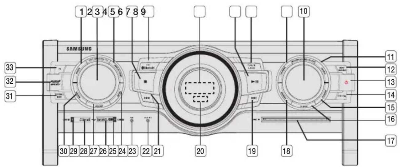 SAMSUNG MXFS9000 - Panneau avant - 1