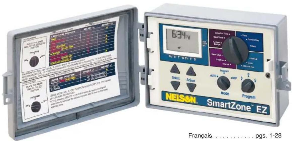 Nelson SmartZone EZ 8522 - GUIDE D'INSTALLATION ET DE PROGRAMMATION - 1