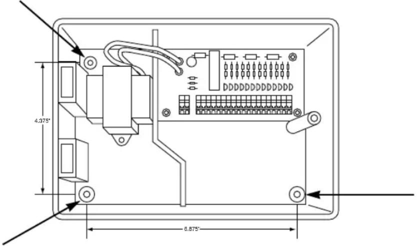 Nelson SmartZone EZ 8508 - N.B.: È possibile rimuovere il pannello frontale per facilitare l'installazione togliendo il connettore a nastro dalla scheda di interconnessione ed estraendolo dai gangheri. - 1