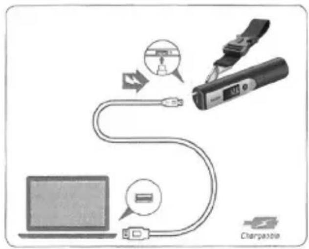 BEURER LS 50 - Charging the powerbank of the LS 50 - 1