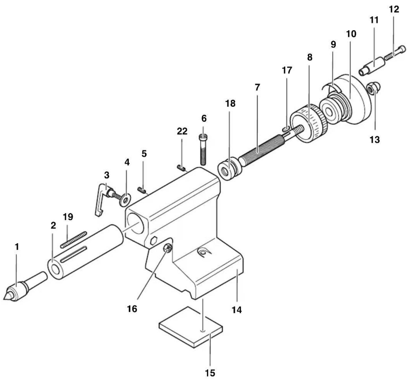 PROXXON PD 400 - Baugruppe 03 Support - 1