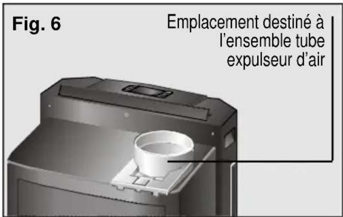 Fig. 6 Emplacement destiné à l'ensemble tube expulseur d'air
