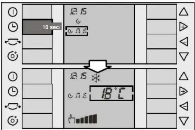 10 sec/ 12:15 0 ns 12:15 * 0 ns 18°C