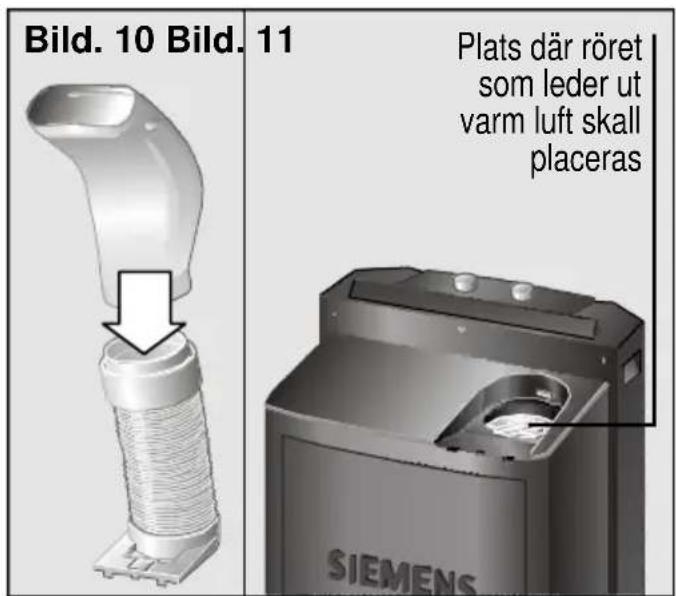 SIEMENS PA18100M - Så leds den varma luften ut - 1