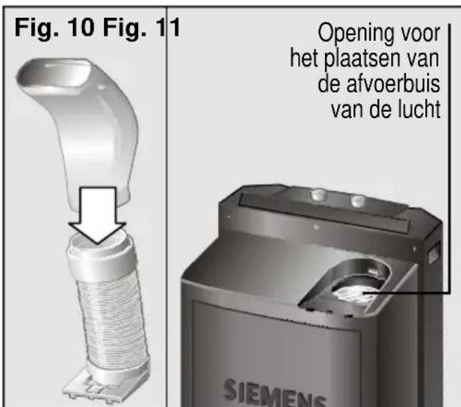 SIEMENS PA18100M - Mogelijkheden voor het afvoeren van de lucht maar buiten - 3
