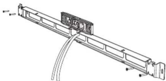 Audac IMEO1 - Étape 1: fixer la barre murale de soutien - 2