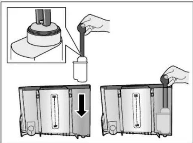 SIEMENS EQ.9 extraKlasse TI907F01DE - Insertion ou renouvellement d'un filtre à eau - 1