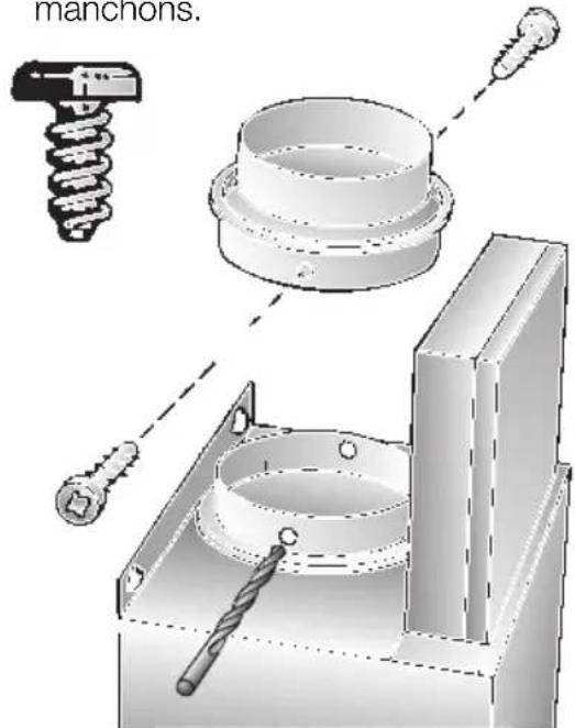 NEFF D9950N0 - Branchement du conduit d'évacuation Ø 120 mm: - 1