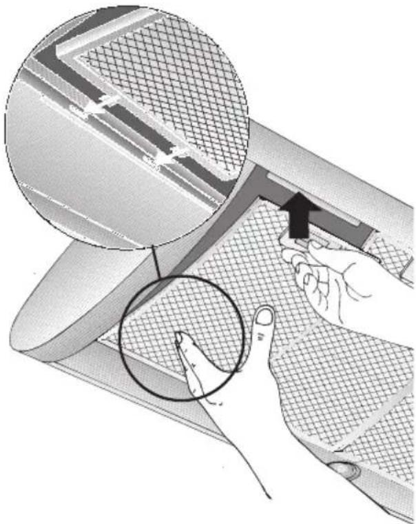 NEFF D9950N0 - Desmontar y montar los filtros antigrasa metálicos: - 1