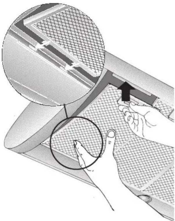 NEFF D9950N0 - Aus- und Einbau den Metall-Fettfilter: - 1