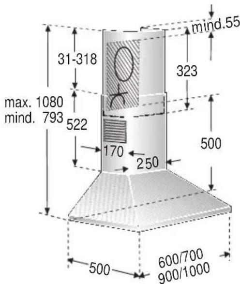 NEFF D8902W0 - Funcioncimiento con evacuación del aire al exterior - 3