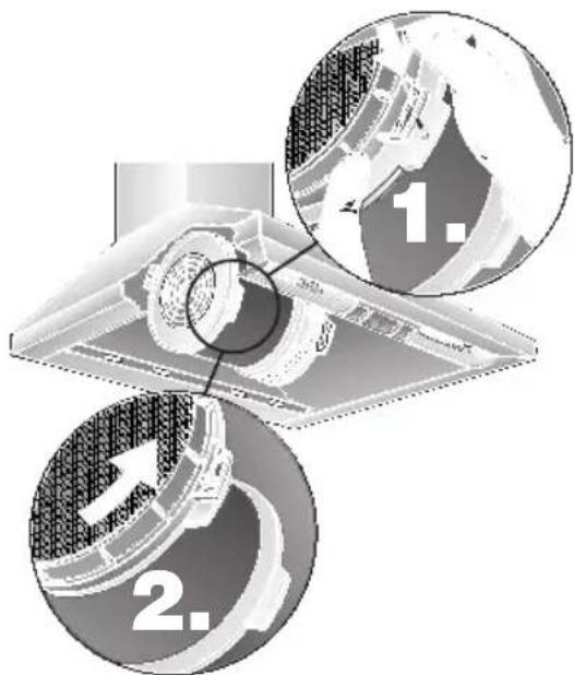 NEFF D8902W0 - Inserting the filter: - 1