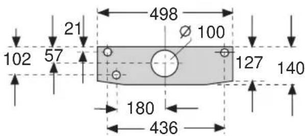 NEFF D1603N0 - Montaje de la campana directamente sobre la pared - 1