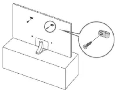 SAMSUNG UE43RU7449UXZG - Verwenden des Kippschutzes - 1