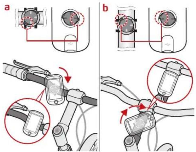 MIO Cyclo 215HC - Monter l'appareil sur vous vélo - 3