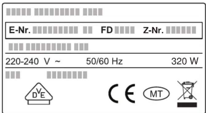 NEFF N17XH10N0 - Codice prodotto (E) e codice di produzione (FD) - 1