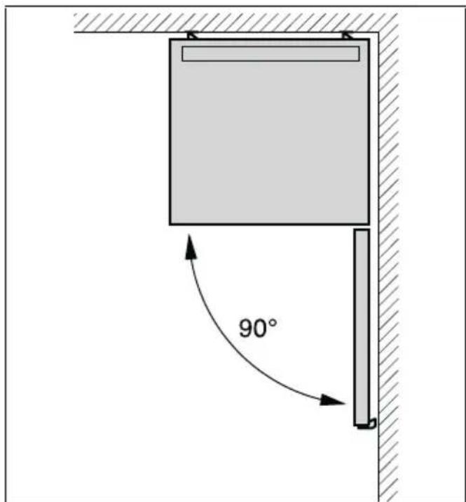BOSCH KSV36AI30 - Vægafstand - 1