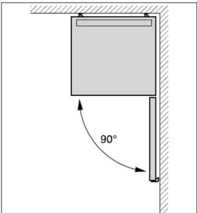 BOSCH KSV36AI30 - Distancia respectfully a la pared - 1