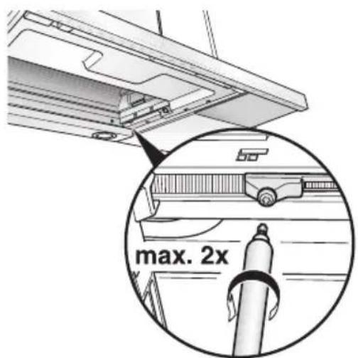 NEFF D4972X0GB - Bijstellen van de eindschakelaar: - 1