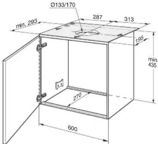 NEFF D4672X0GB - Abluft nach oben: - 1