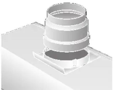NEFF D4618X0GB - Aansluiting luchtafvoerbuis ∅ 100 mm: - 1