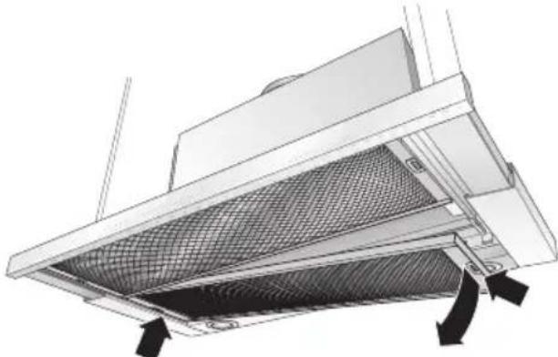 SIEMENS LI46931GB - Desmontar e montar os filtros metalicos: - 1