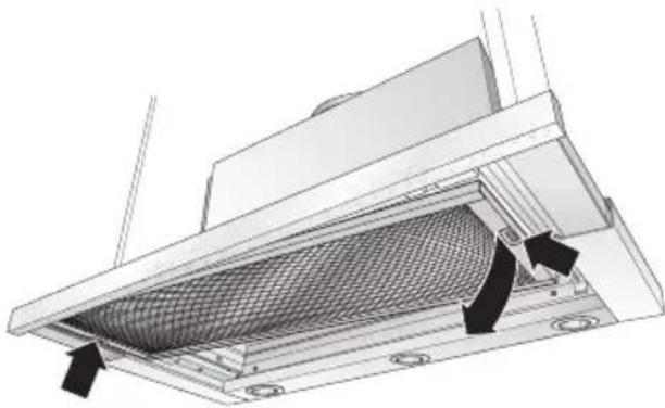 SIEMENS LI46931GB - Smontaggio e montaggio dei filtrini metallici per grassi: - 2
