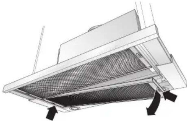 SIEMENS LI46931GB - Metalen vetfilters verwijderen en aanbrengen: - 1
