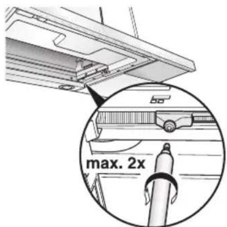 SIEMENS LI46931GB - Re-adjusting the limit switch: - 1