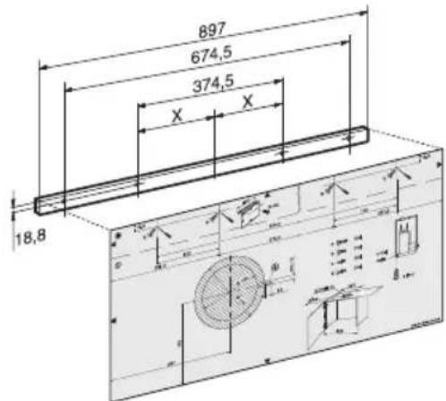 SIEMENS LI46931GB - Attaching the handle moulding: A handle moulding must be attached to the filter drawer. - 1