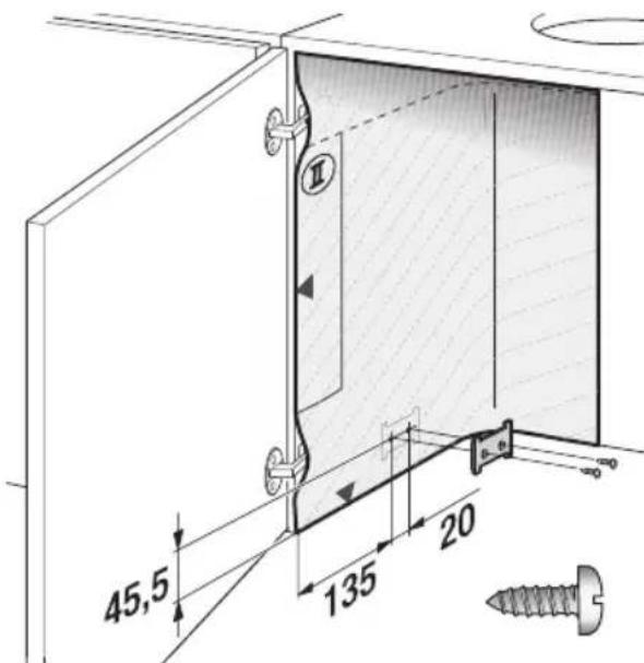 SIEMENS LI49632GB - Préparation du placard en appui mural - 2