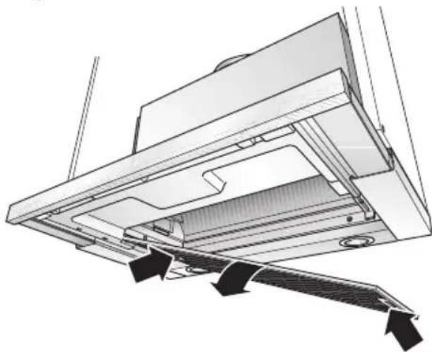 SIEMENS LI49632GB - Smontaggio e montaggio dei filtrini metallici per grassi: - 2