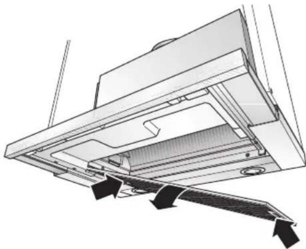 SIEMENS LI49632GB - Aus- und Einbauen der Metall-Fettfilter: - 2
