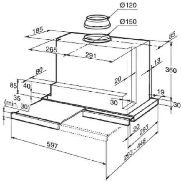 SIEMENS LI44631 - Bij een kastdiepte groter dan 293 mm - 1