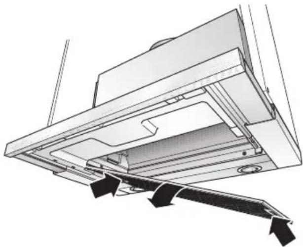 SIEMENS LI44631 - Removing and inserting the metal-mesh grease filters: - 2