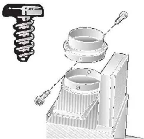 SIEMENS LC755GB60 - Connecting a  120 mm exhaust-air pipe: - 1