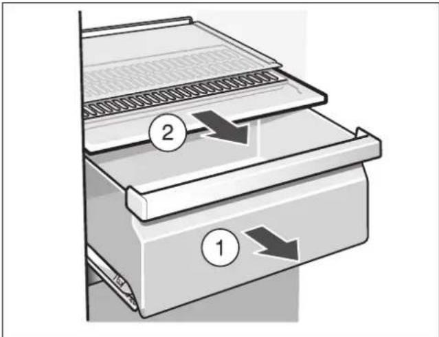 SIEMENS KA62DS51 - Herausnehmen des Feuchtefilters - 1