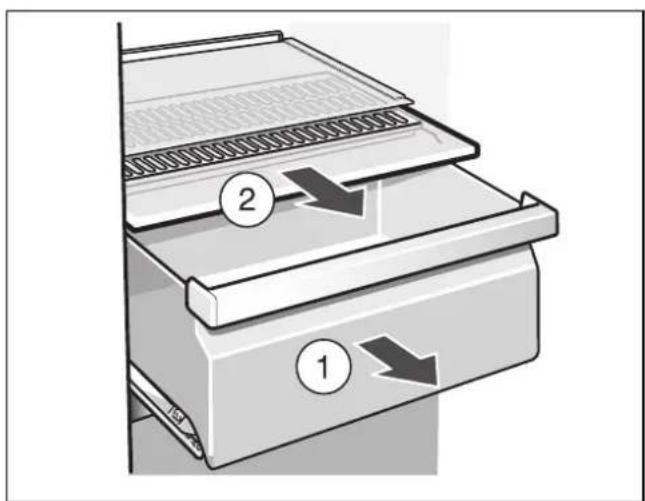 SIEMENS KA62DS51 - Removing the humidity filter - 1