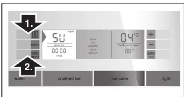SIEMENS KA62DS51 - Switching on Super freezing - 1