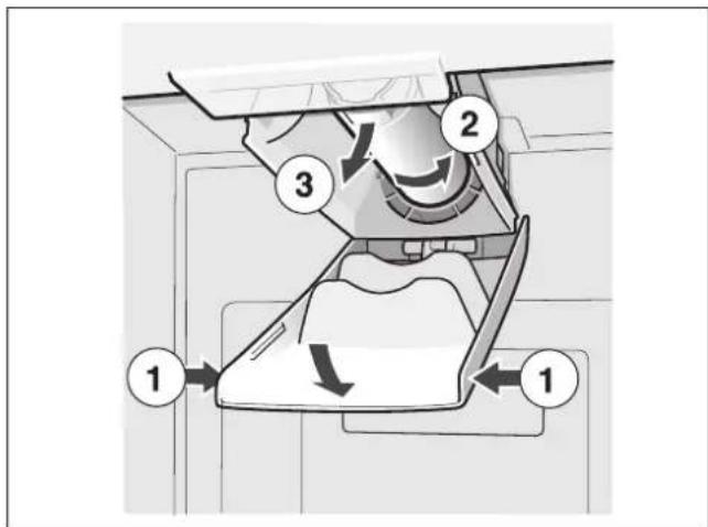 SIEMENS KA62DS51 - Extrayez la cartouche filtrante comme suit : - 1